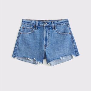 Abercrombie & Fitch High Rise 90s Cutoff Jean Shorts